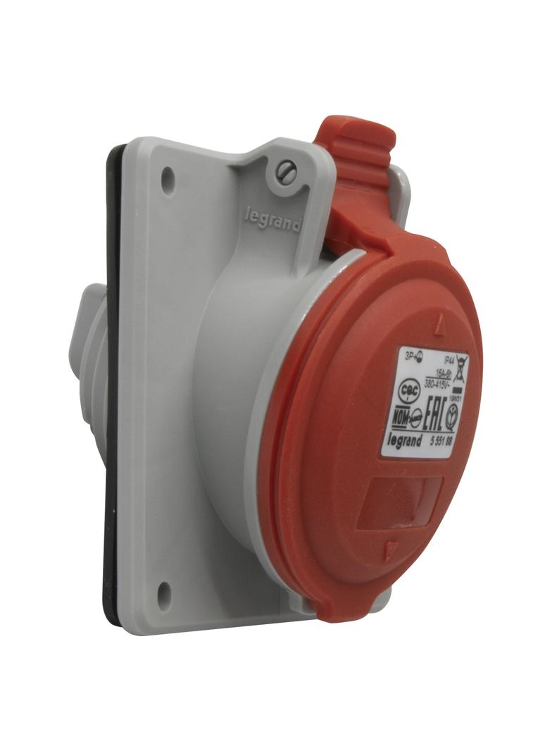 P17 TEMPRA PRO GNIAZDO TABLICOWE 16A 3P+Z 400V IP44, Legrand