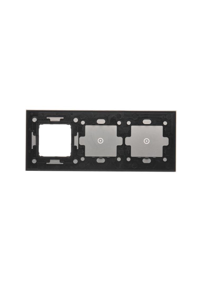 Simon 54 Touch Panel dotykowy S54 Touch 3 moduły 1 pole dotykowe + 1 pole dotykowe + 1 otwór na osprzęt S54 srebrna mgła DSTR3110/71 KONTAKT