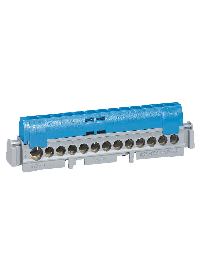 Listwa Przyłączeniowa 17-Otworów Niebieska IP2X N17 004845 LEGRAND