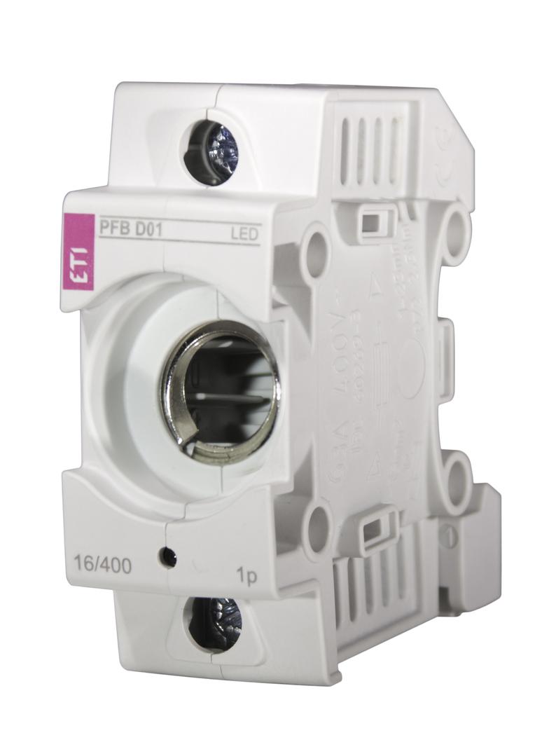 Gniazdo bezpiecznikowe PFB D01 PFB D01 1p LED 002510012 ETI