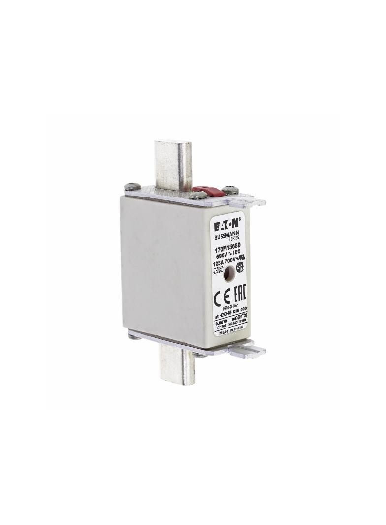 FUSE 125A 690V aR DIN 000 HSDNH Wkładka szybka 125A 690V aR DIN 000 podwójny wskaźnik 170M1568D EATO