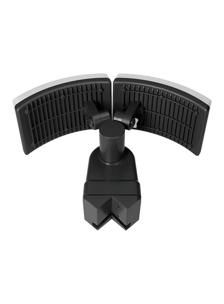 TOS DUO LED 2x20W podwójny naświetlacz ogrodowy z PIR, 2x1600lm, IP65, 4000K, PC, czarny