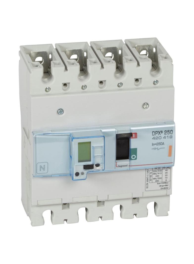 Wyłącznik DPX3 250 El+P 4P 250A 25Ka 420419 LEGRAND