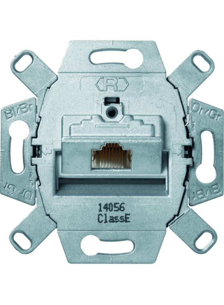 one.platform Gniazdo komputerowe UAE (RJ45) ekranowane kat.6 klasa E (mechanizm) Berker 455401 WDF410766 HAGER