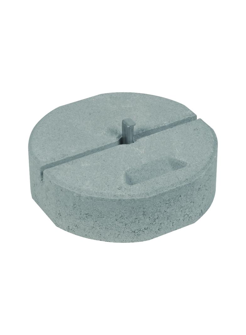 Podstawa betonowa z klinem, B55 17 kg, fi 337 mm, do iglic fi 16 mm