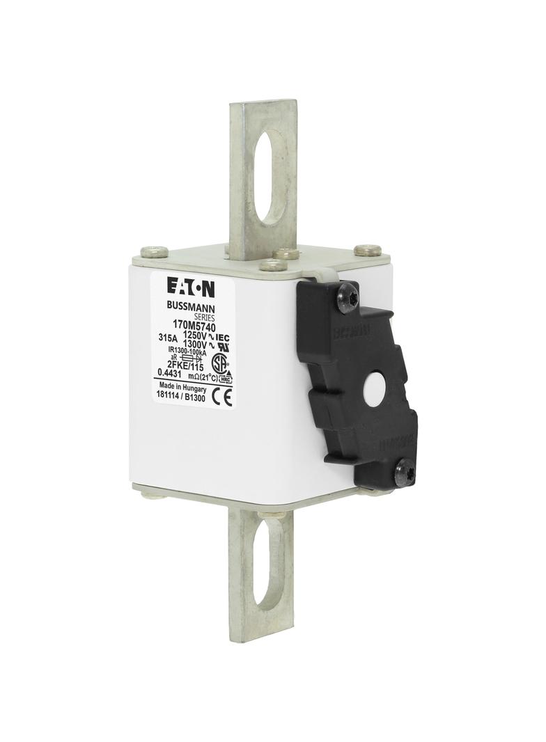FUSE 315A 1250V 2FKE/115 AR CU Wkładka szybka 315A AC 1250V rozmiar 2 61x77x160 mm aR IEC, 170M5740