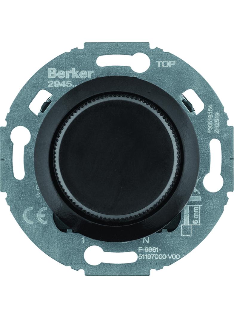 Serie 1930/Glas Rozszerzenie ściemniacza obrotowego komfort, czarny