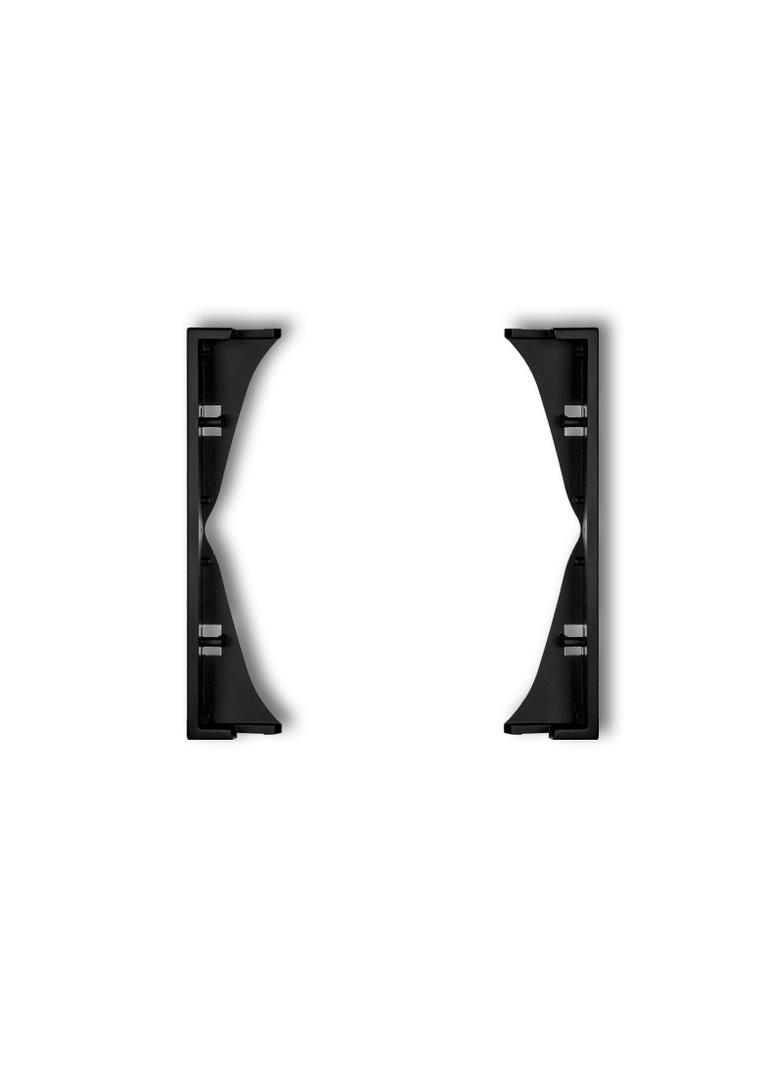 ICON Ramka pośrednia do gniazd podwójnych czarny mat KARLIK