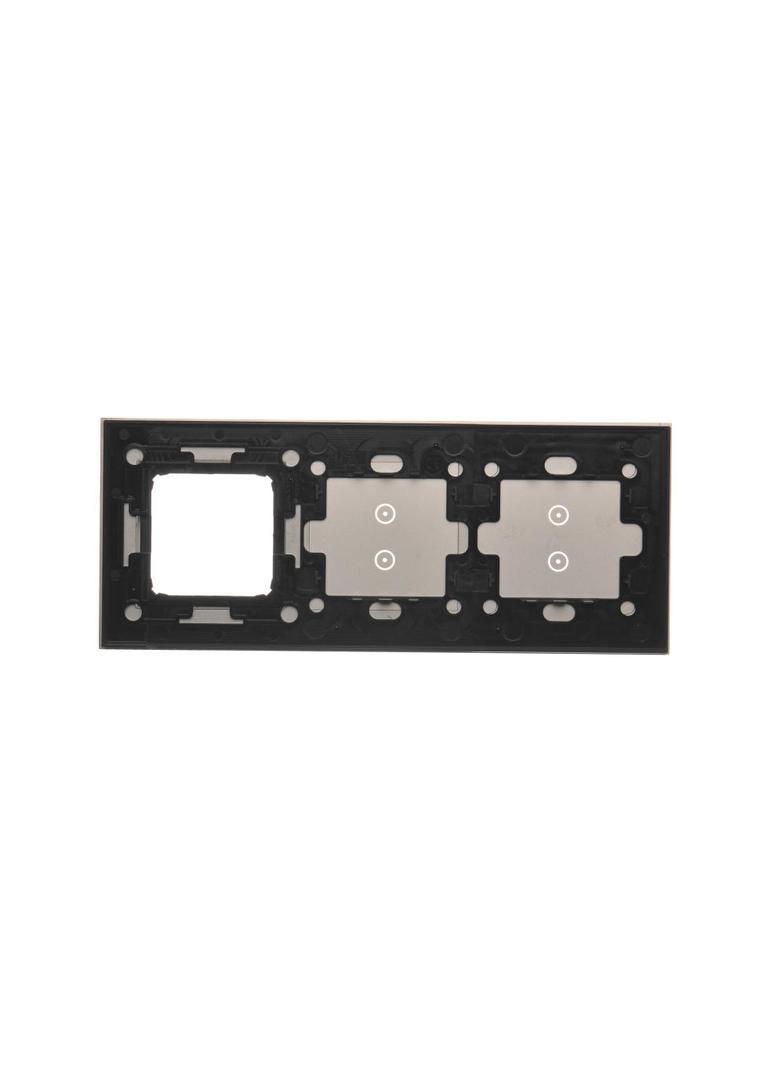 Simon 54 Touch Panel dotykowy S54 Touch 3 moduły 2 pola dotykowe pionowe + 2 pola dotykowe pionowe + 1 otwór na osprzęt S54 srebrna mgła DSTR3330/71 KONTAKT