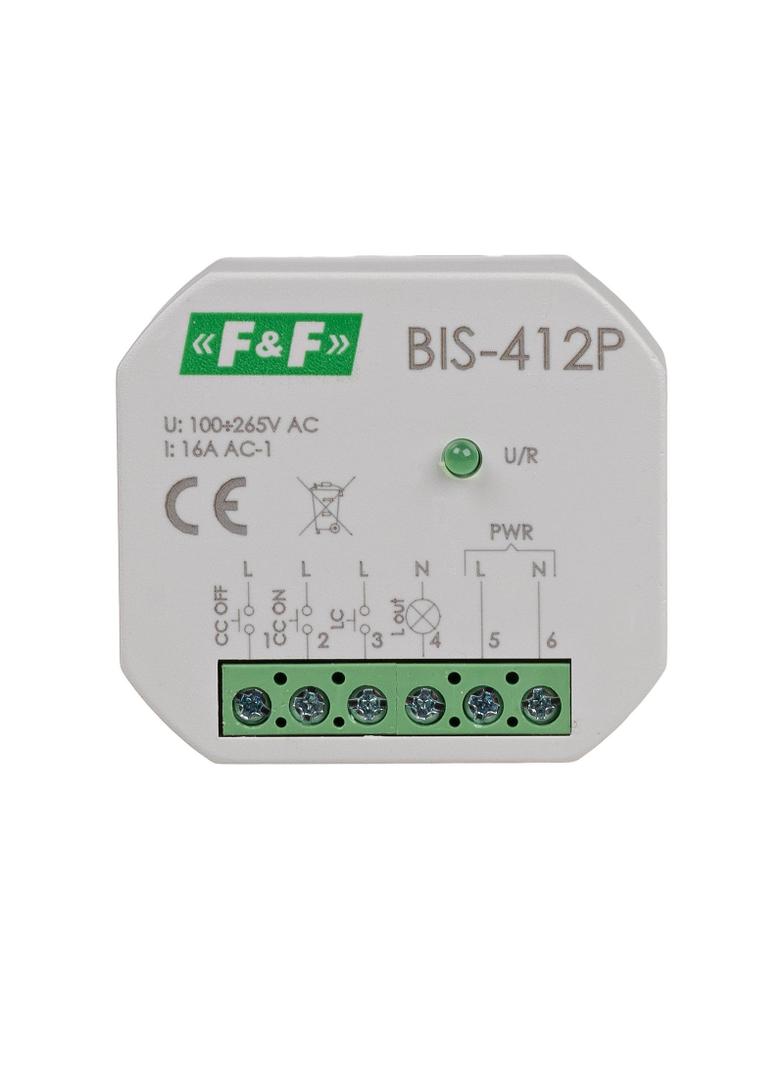 Przekaźnik bistabilny grupowy do montażu podtynkowego BIS-412P F&F