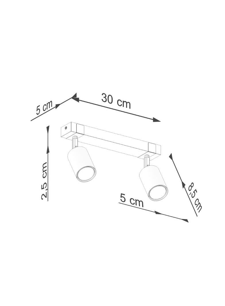 Plafon FAGER 2 czarny