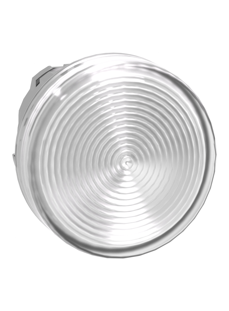 Harmony XB4 Główka lampki sygnalizacyjnej biała LED metalowa karbowana ZB4BV013S Schneider