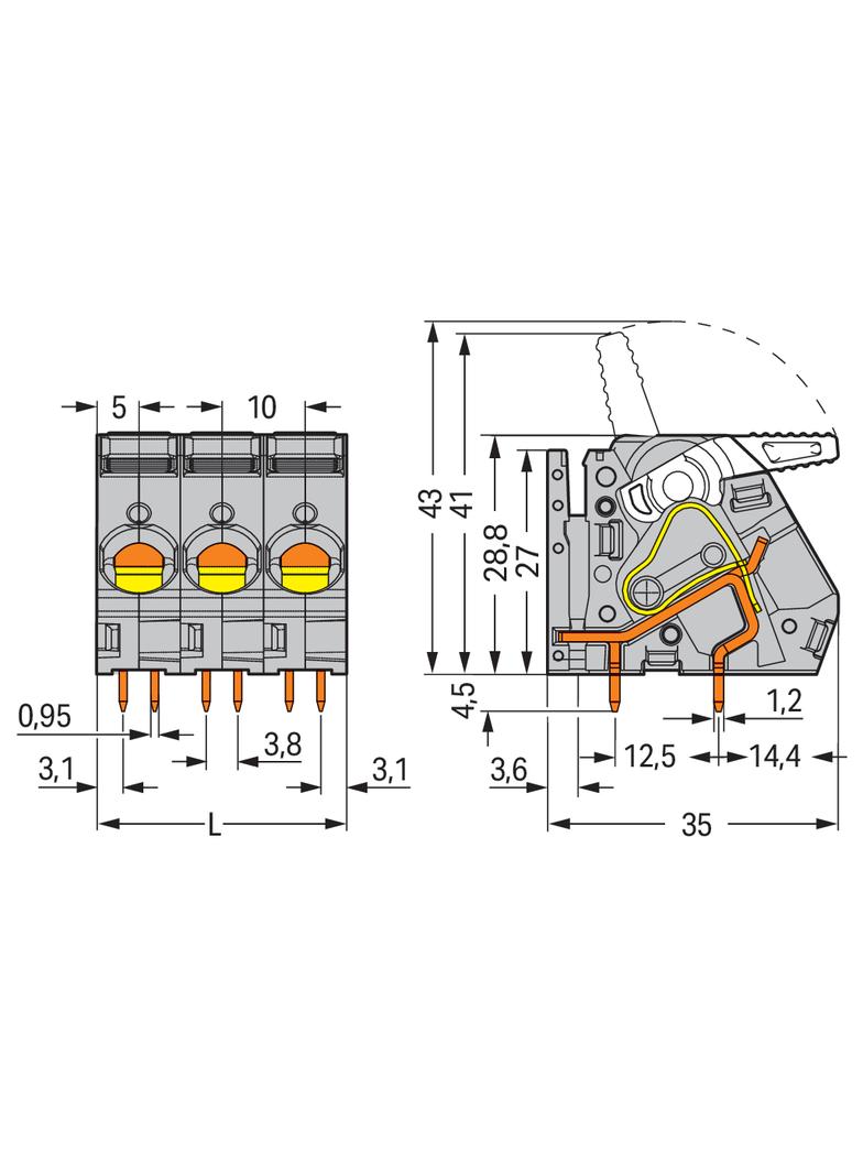 złączka do płytek drukowanych