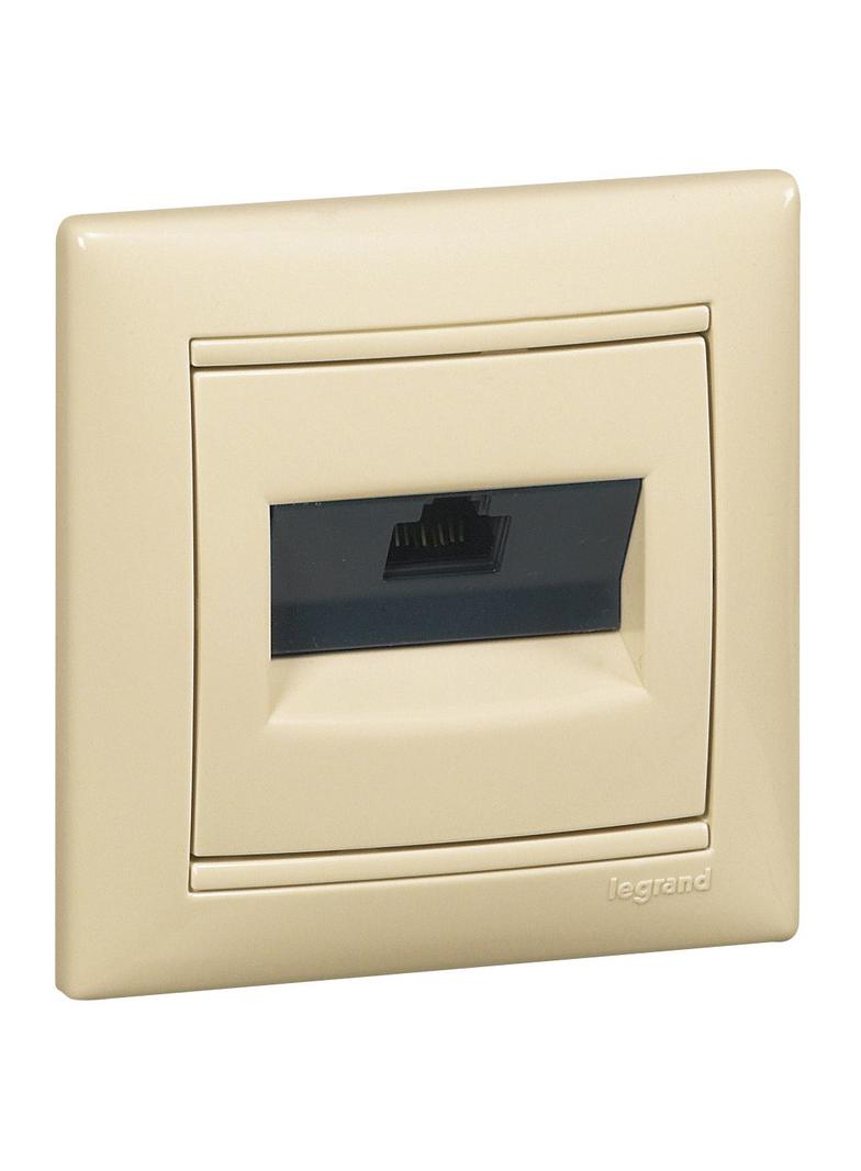 VALENA GNIAZDO 1XRJ45 KAT6 UTP KREM, Legrand