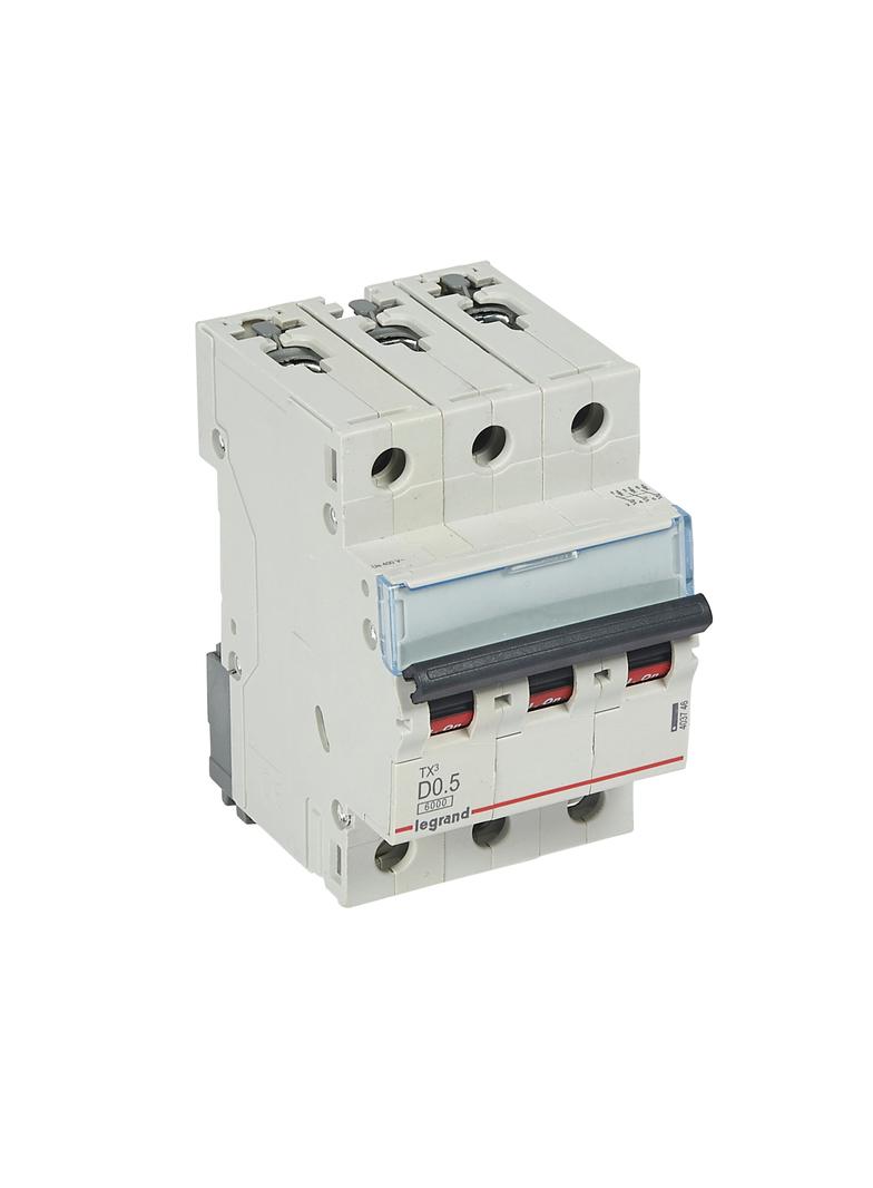 Wyłącznik Nadprądowy S 303 3P D0,5A 6kA TX3 403746 LEGRAND