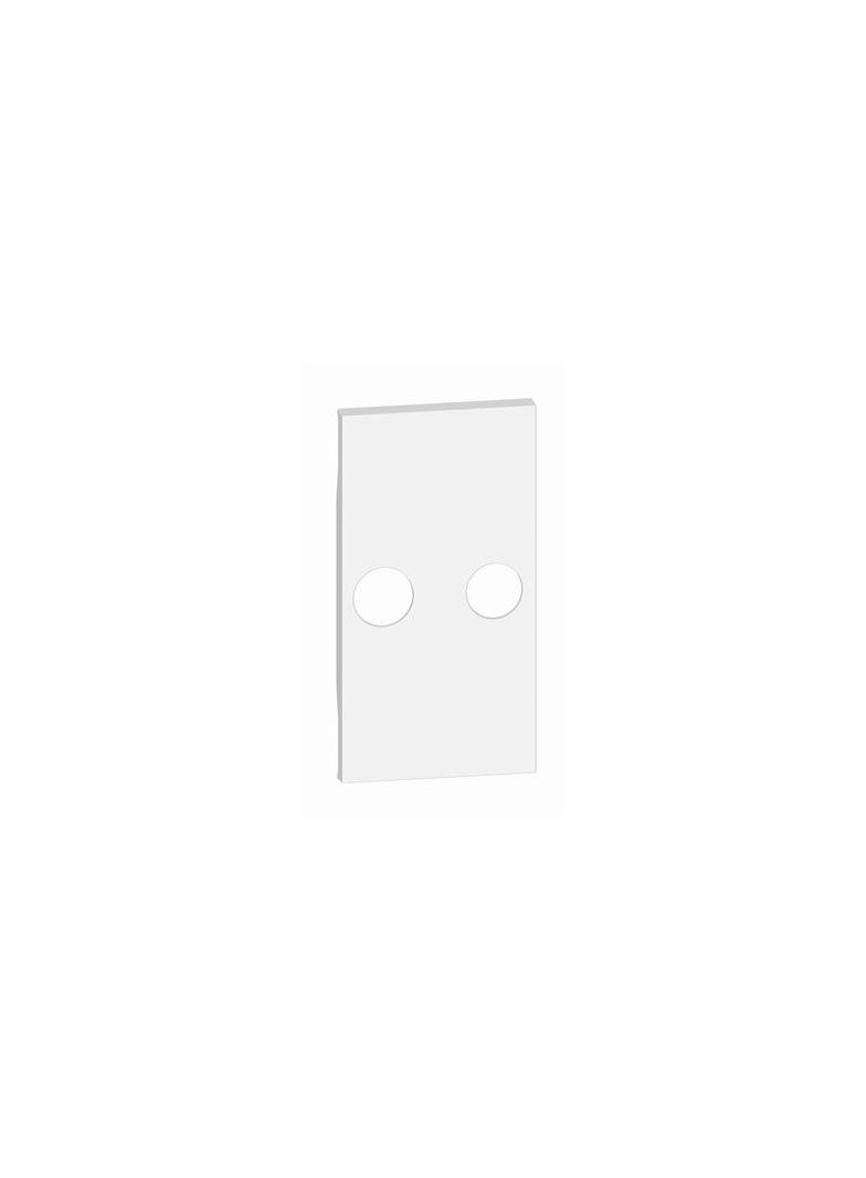 Living Now - Plakietka Gniazda Tv - 2 Otwory - 2 Moduły - Biel Bticino KW25M2 LEGRAND