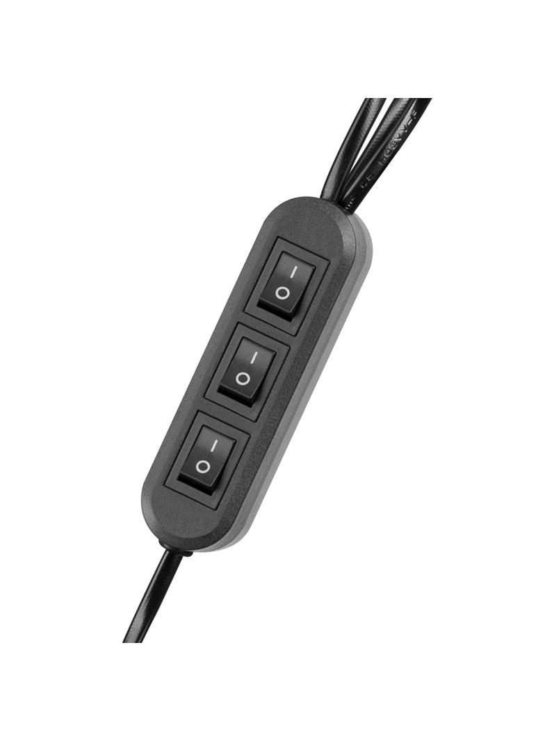 GRACE 3P, potrójna lampa podłogowa, 3xE27, max. 3x18W, 192 cm, czarna