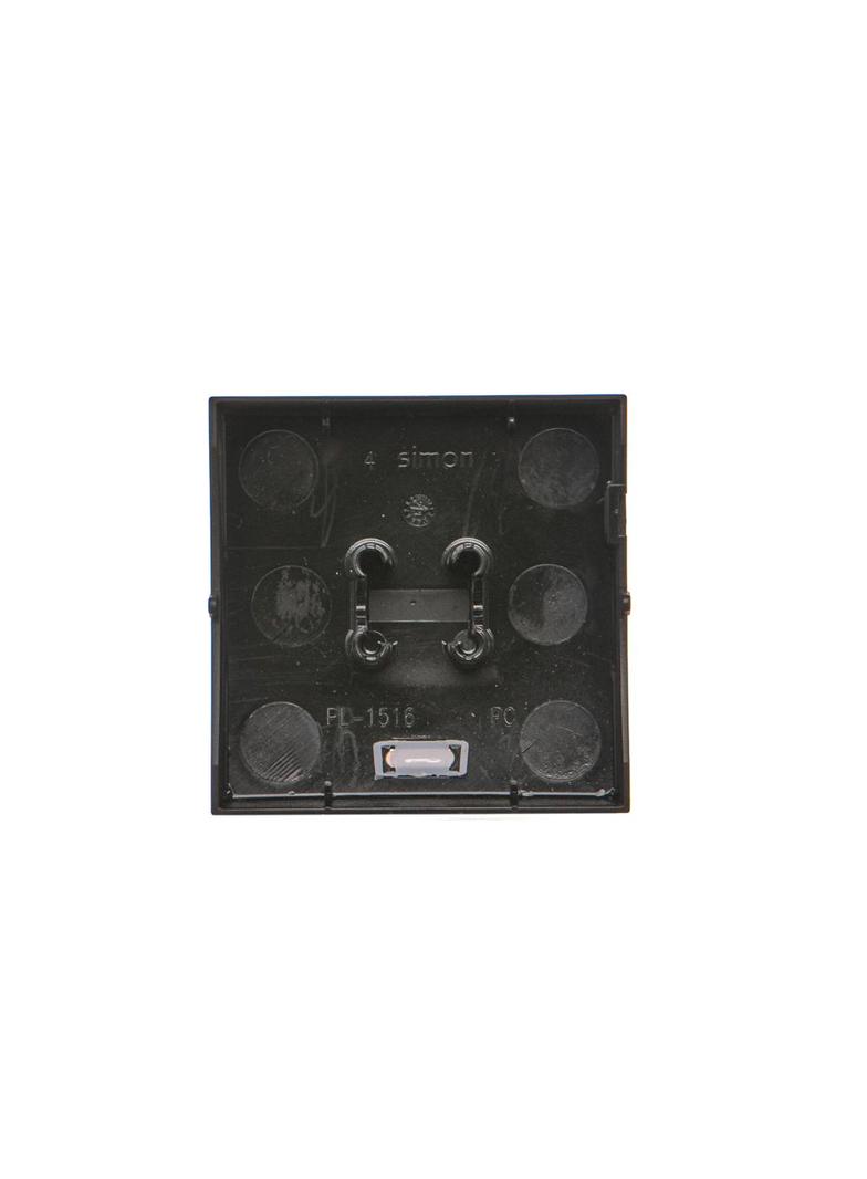 Simon 10 Klawisz pojedynczy z oczkiem do łączników / przycisków z podświetleniem czarny