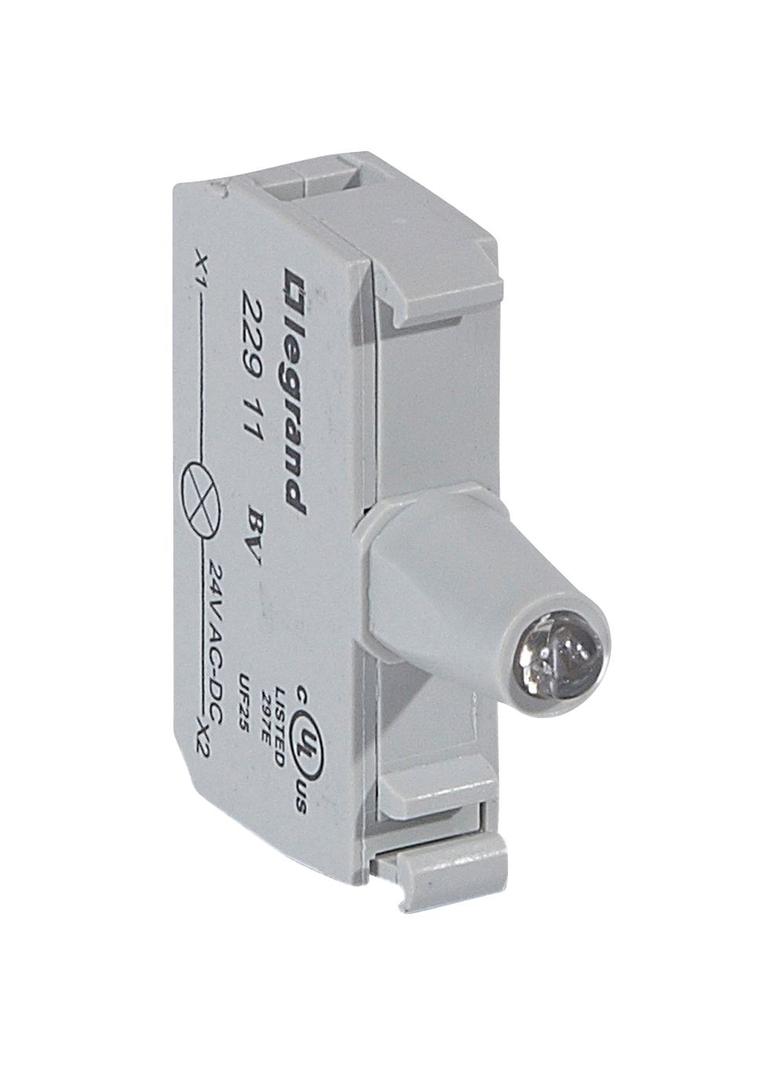 OSMOZ KORPUS DO GŁÓWEK PODŚWIETLANYCH CZERWONY 24 V, ZACISKI ŚRUBOWE, Legrand