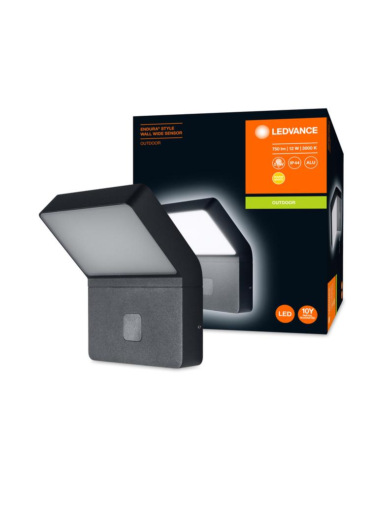 ENDURA STYLEWALL WIDE SENSOR 12W DG LEDV Oprawa zewnętrzna