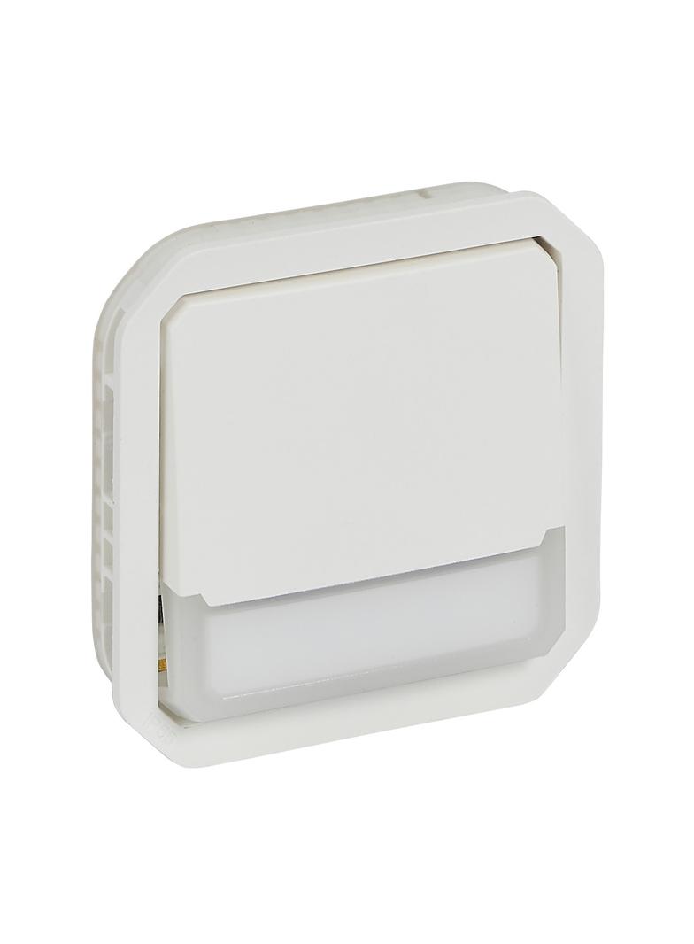 NOWE PLEXO - PRZY. NO/NC PODŚWI. Z UCHWYT ETY. MECHANIZM. 10A- 250V~ BIAŁY