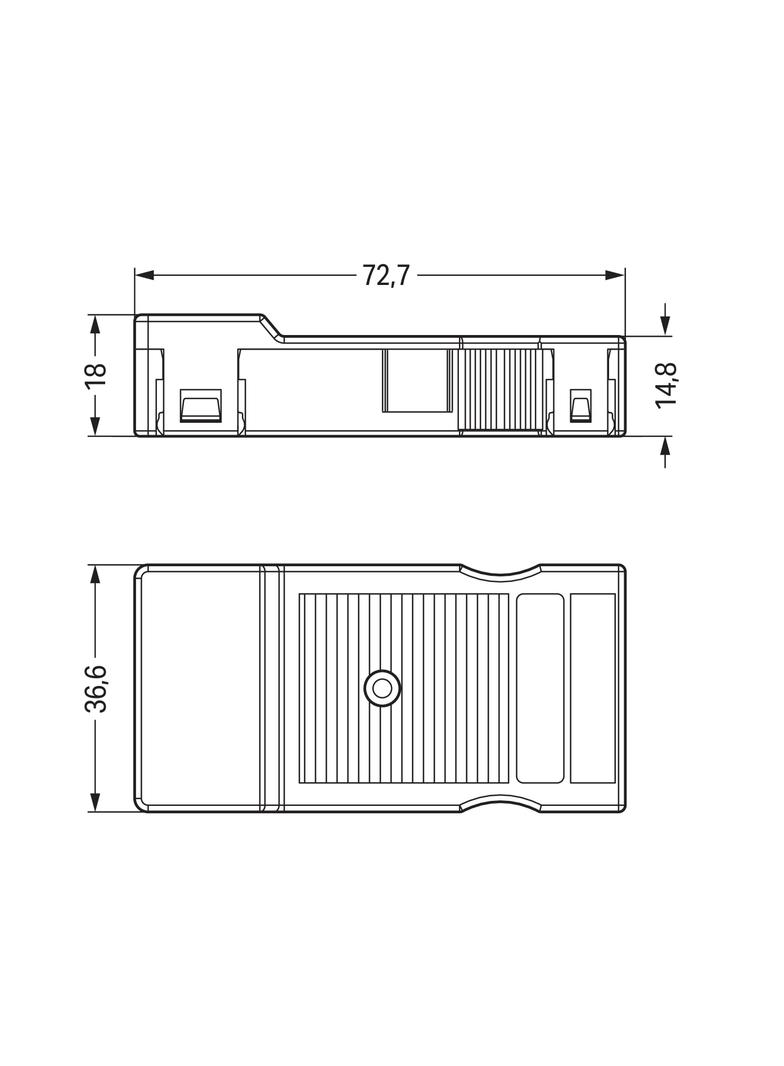 obudowa odciążająca przewody czarna