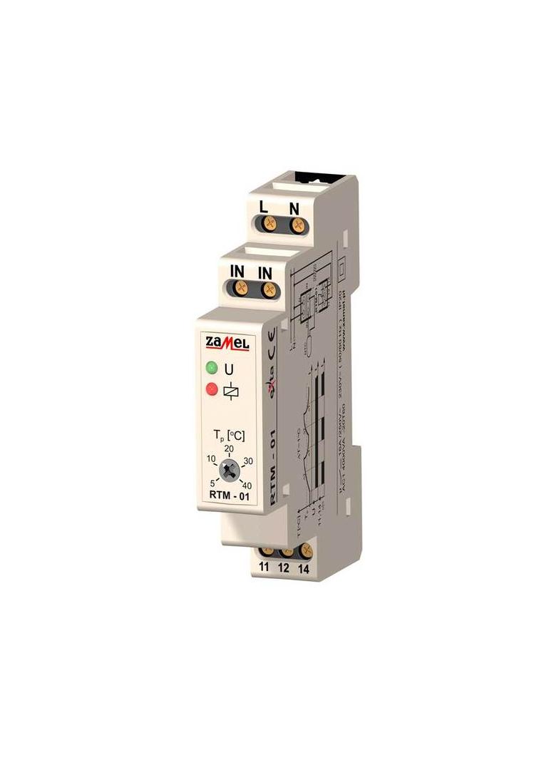 REGULATOR TEMPERATURY 5-40C BEZ SONDY 230V AC TYP: RTM-01