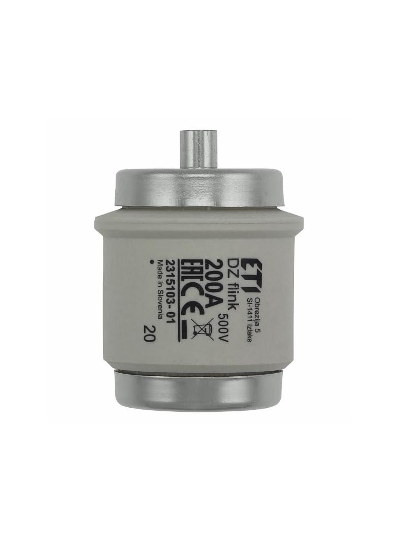 FUSE 200A DV 500V TYPE DZ Wkładka DV 200A DZ 500VAC E200 200D200Q EATON