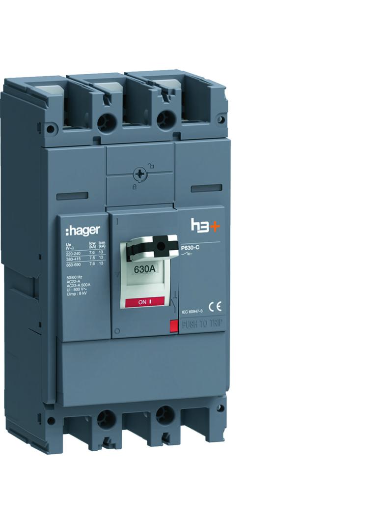 MCCB Rozłącznik mocy h3+ P630 3x630A HCW630AR HAGER