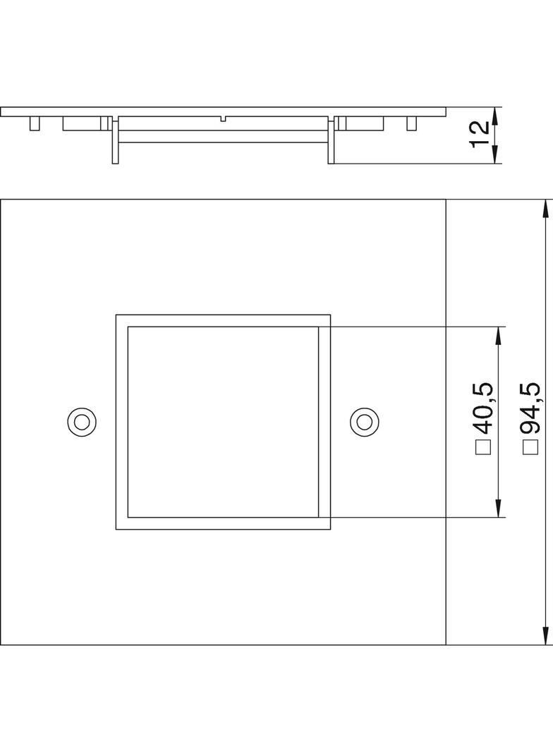 VH4/VH8, PŁYTKA POKRYWOWA 95X95MM