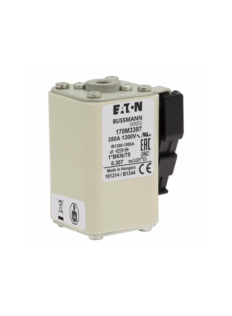 FUSE 350A 1300VUL 1*BKN/75 AR CU Wkładka szybka 350A AC 1250V rozmiar 1 45x59x75 mm, 170M3397 EATON