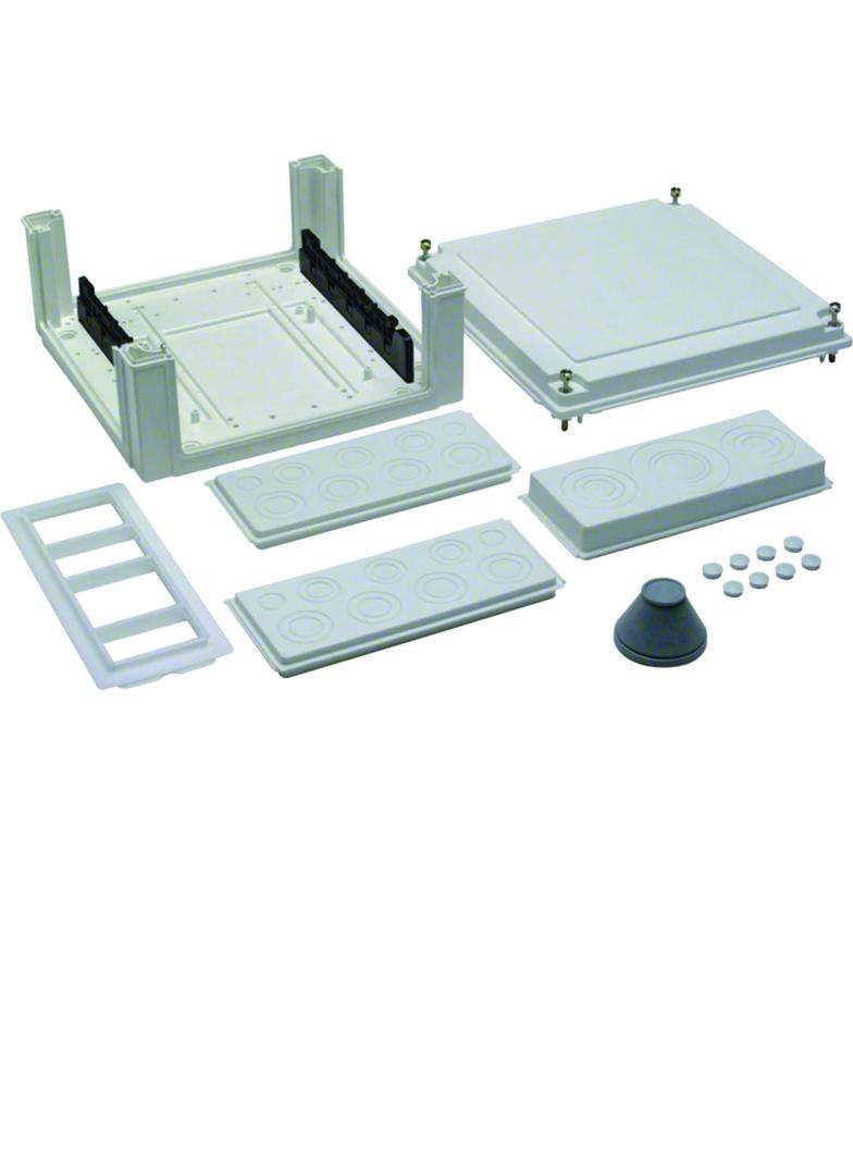 univers Z Obudowa przyłączeniowa pusta wspornik szyn Cu 40mm IP54 U84S4 HAGER