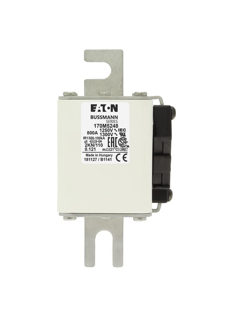 FUSE 800A 1250V 2KN/110 AR CU Wkładka szybka 800A AC 1250V rozmiar 2 61x77x138 mm aR DIN I 170M5248