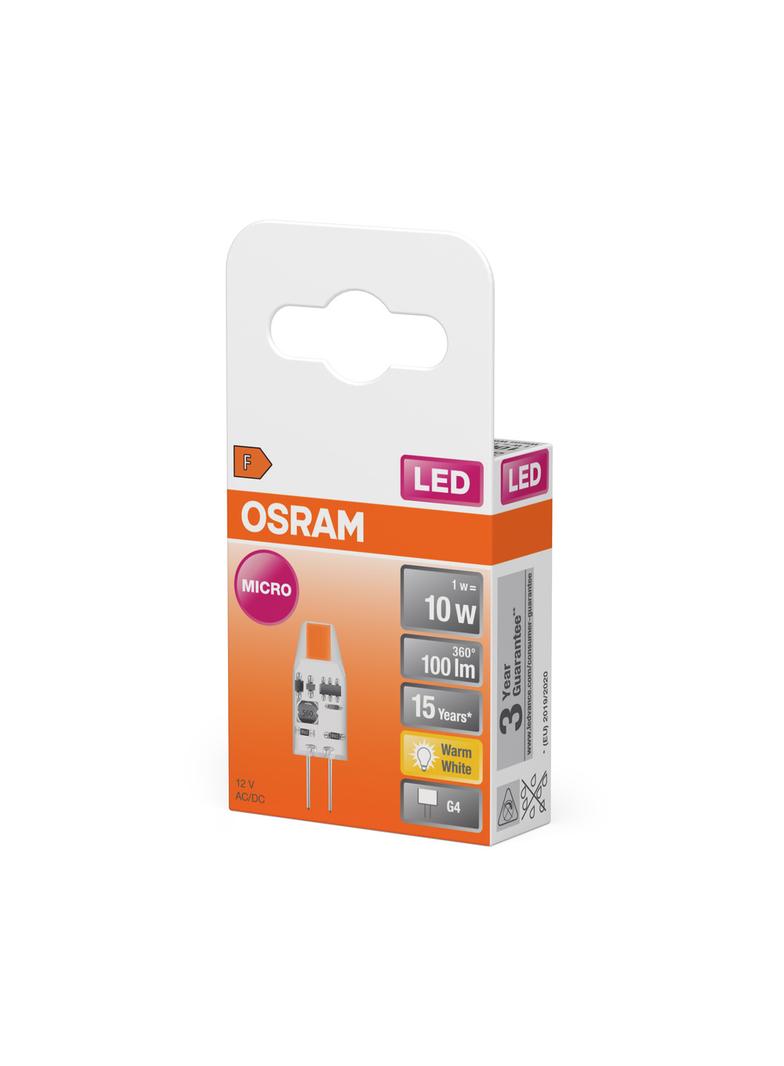 Lampa LED PIN MICRO CL 10 non-dim 1W 827 G4