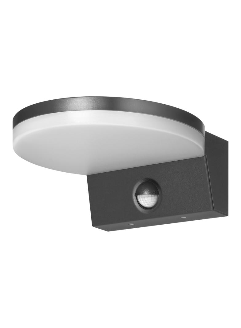 ASPEN LED 15W, oprawa ogrodowa z czujnikiem ruchu PIR, 1300lm, IP65, 4000K, szara