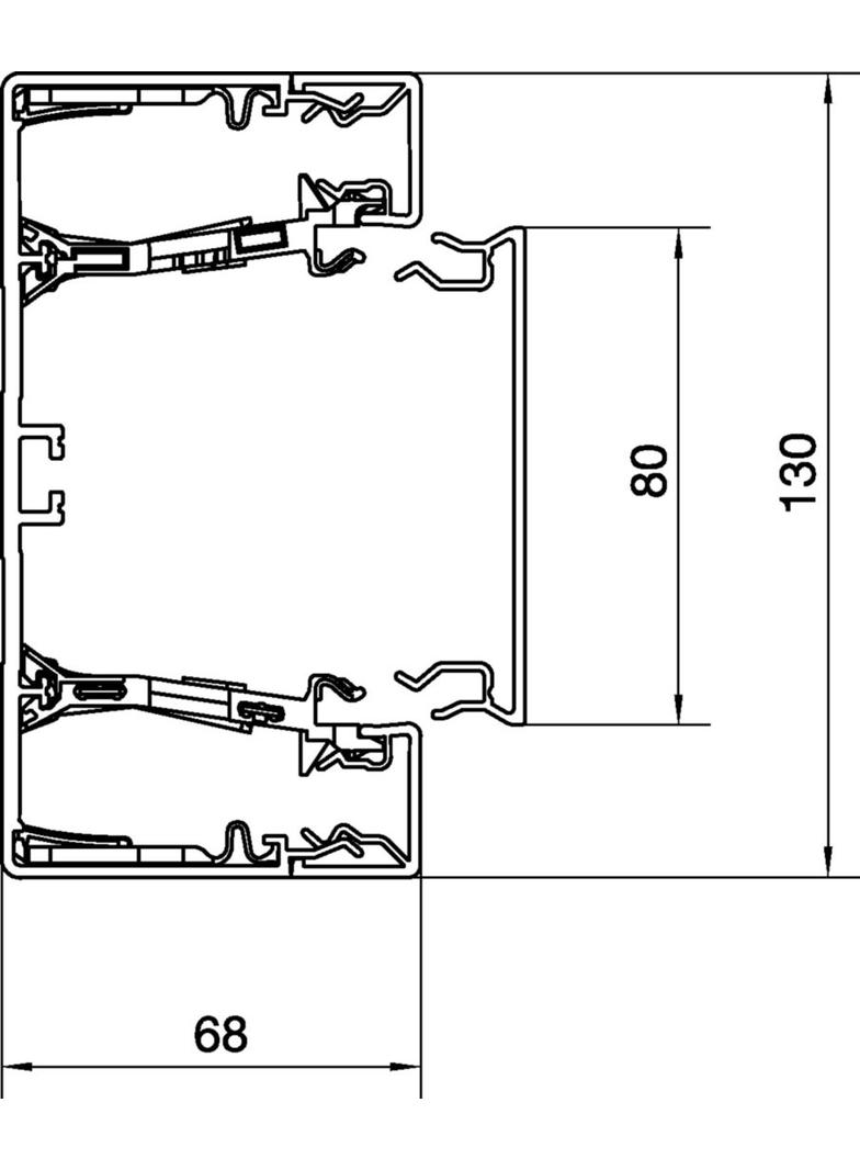 tehalit.BRN65 Podstawa 130mm biały BRN6513019016 HAGER