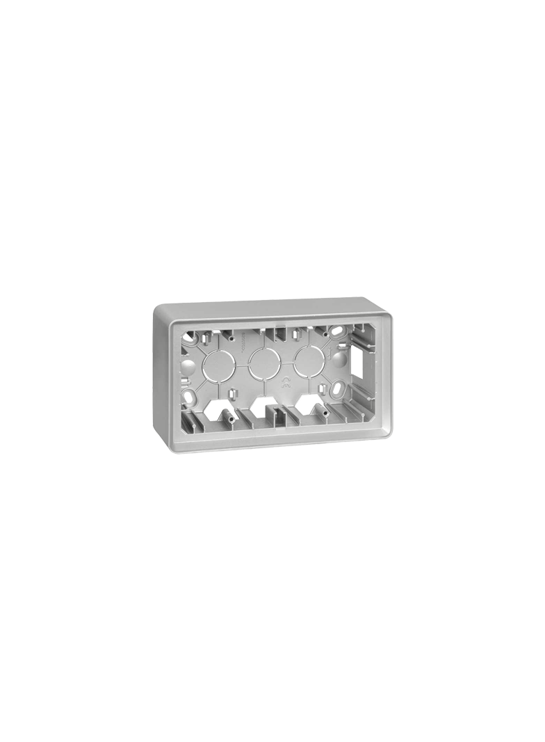 Simon 82 Puszka natynkowa 2-krotna aluminium 8200760-093 KONTAKT