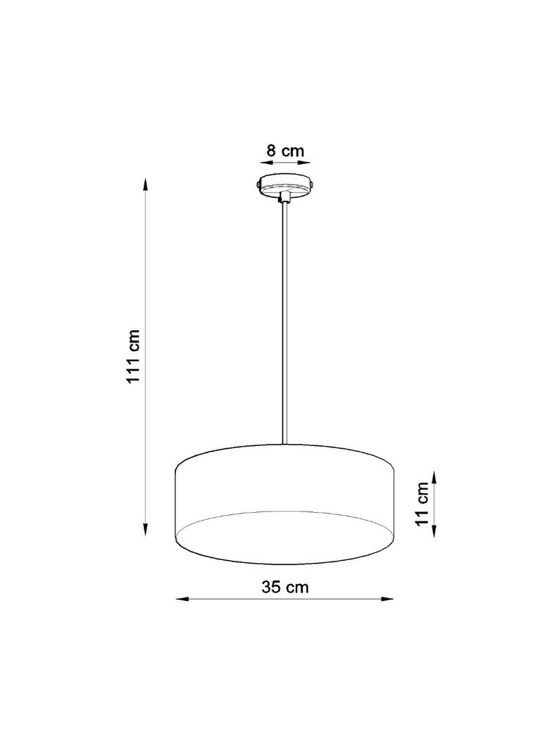 Sollux Lampa wisząca ARENA 35 szara SL.0116