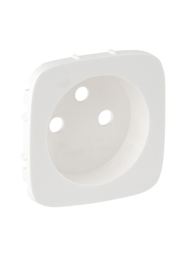 VALENA ALLURE - PLAKIETKA BIAŁA GNIAZDA POJEDYNCZEGO 2P+Z Z PODŚWIETLENIEM LED, Legrand