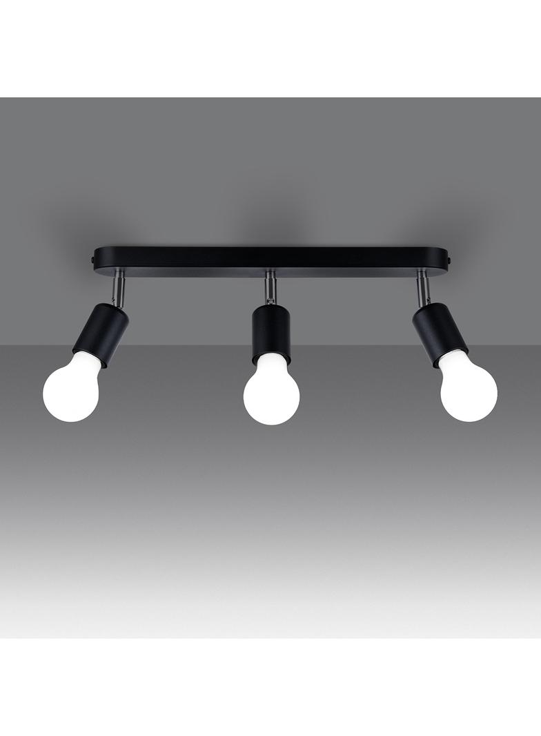 Sollux Plafon FORNES 3 czarny SL.1122