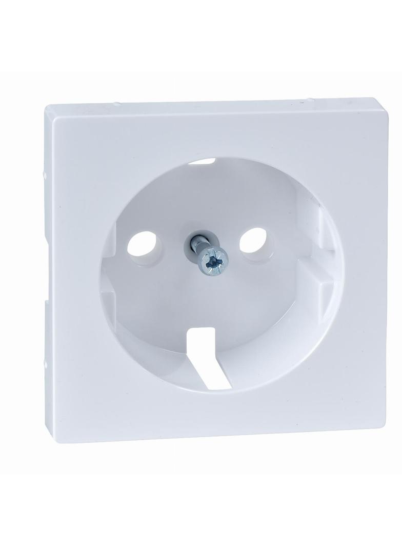 Merten - płytka centralna gniazda schuko bez przesłon, biały active