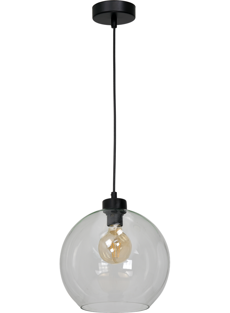 Milagro lampa wisząca Sofia Clear E27 czarna MLP6576