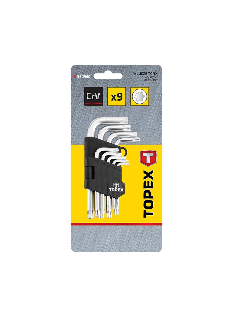 Klucze Torx T10-T50, zestaw 9 szt.