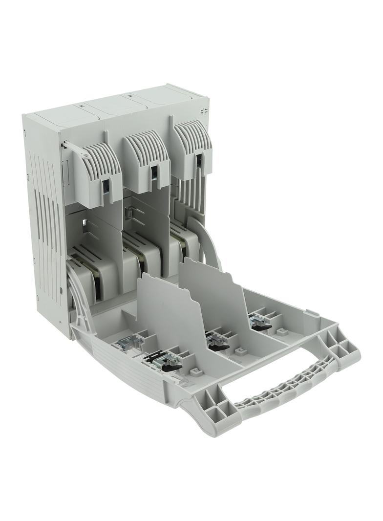 Rozłącznik bezp. poziomy 400A AC 690V NH2 AC23B 3P IEC montaż na płycie montaż śrub. (M10) EBH2O3TM1