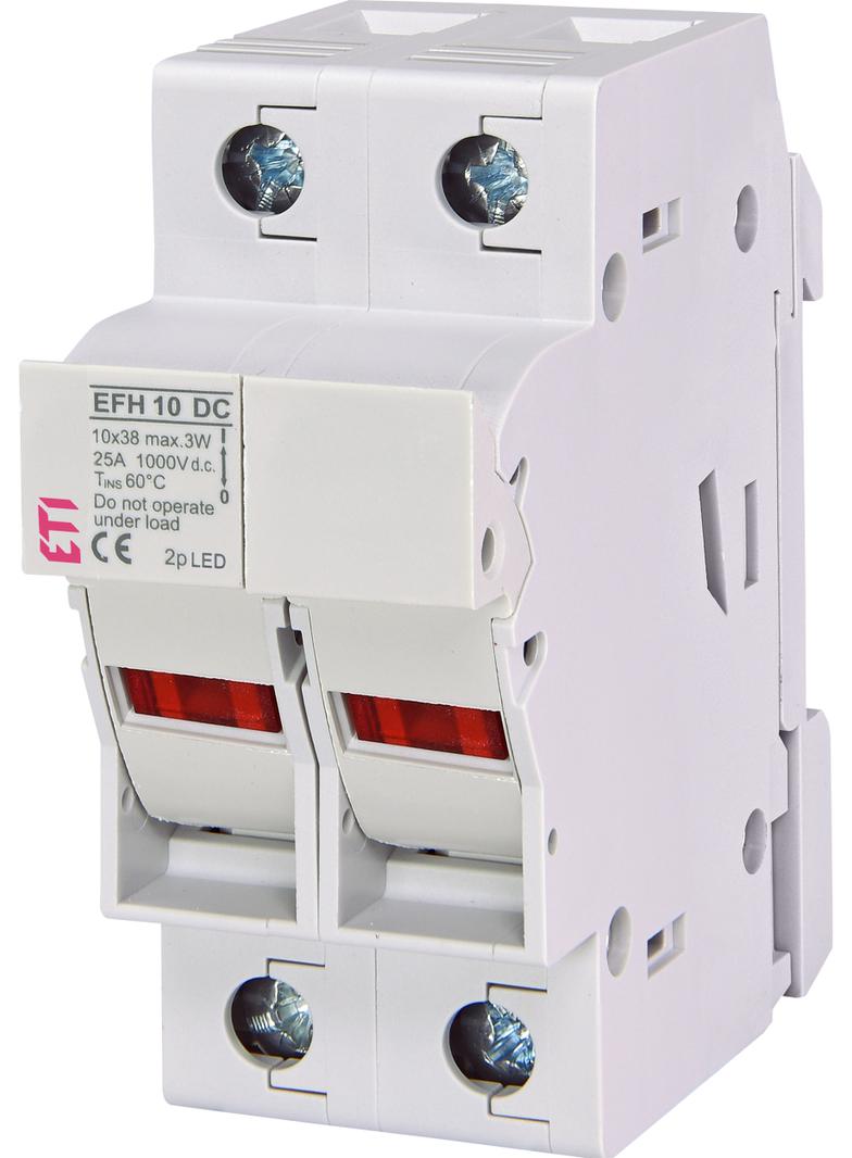 Podstawa bezpiecznikowa DC z adapterem EFH 10 DC 2P LED AD 002540513 ETI