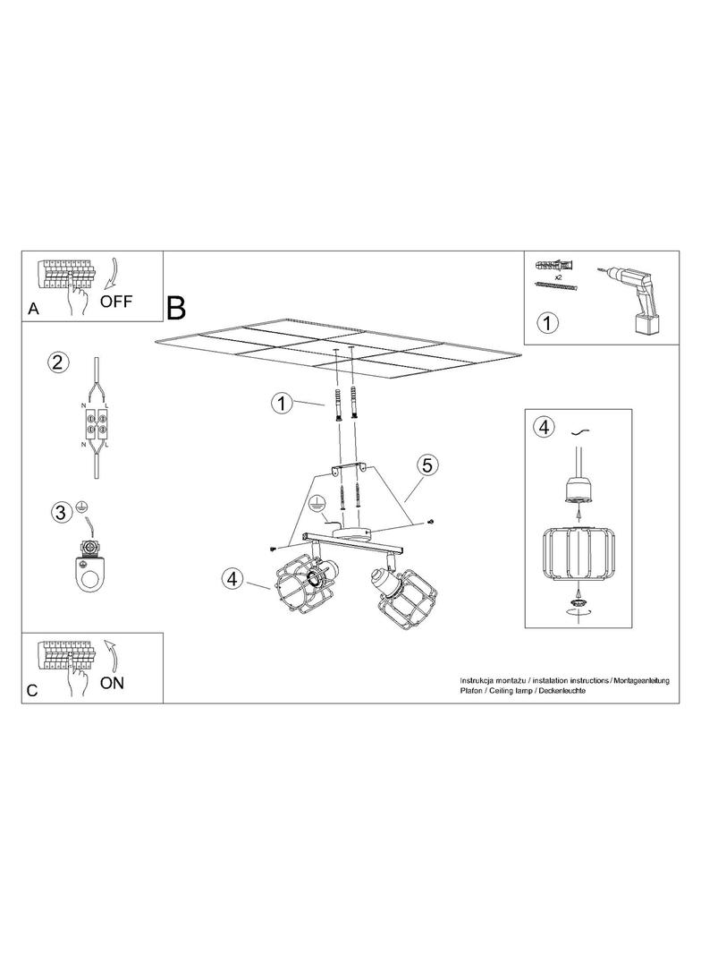 Sollux Plafon BELUCI 2 biały SL.1112
