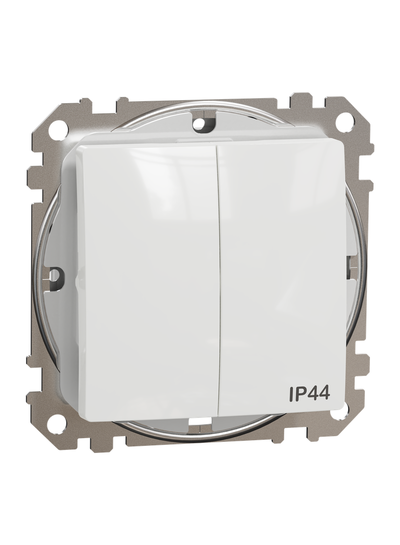 Sedna Design & Elements łącznik podwójny świecznikowy IP44 biały SDD211105 SCHNEIDER
