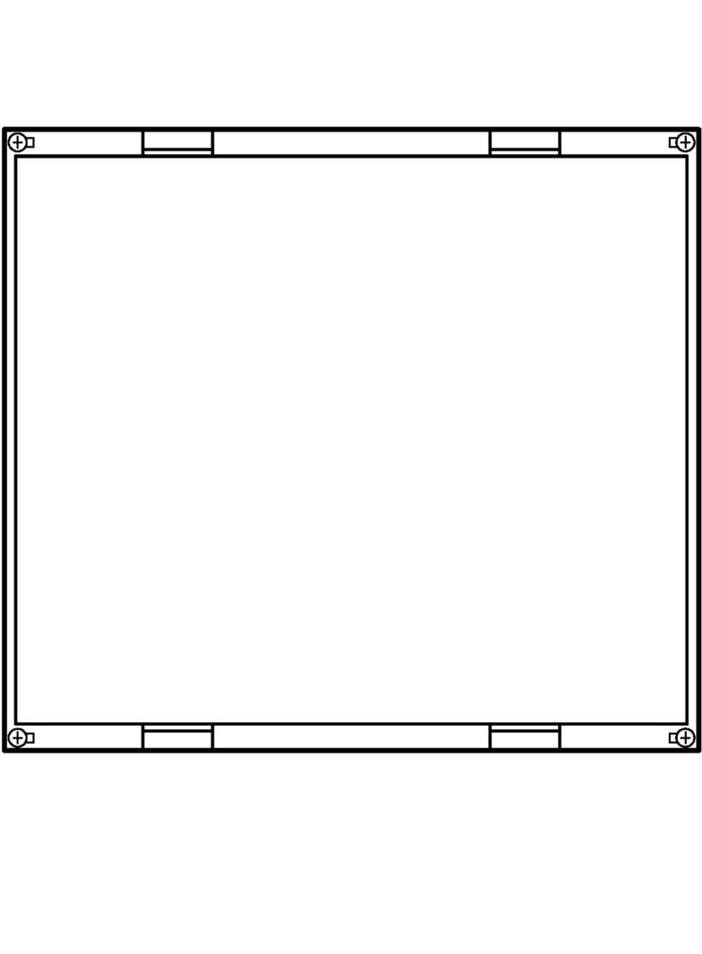 univers N Blok pusty 450x500mm UD32F1 HAGER