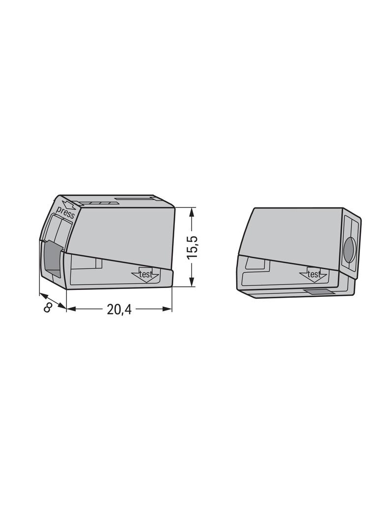 ZŁĄCZKA OŚWIETLENIOWA 224-101 1-2,5 WAGO