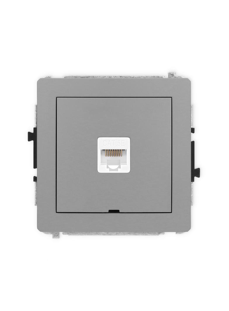 DECO Mechanizm gniazda komputerowego pojedynczego 1xRJ45, kat. 5e, 8-stykowy, bez pola opisowego sza